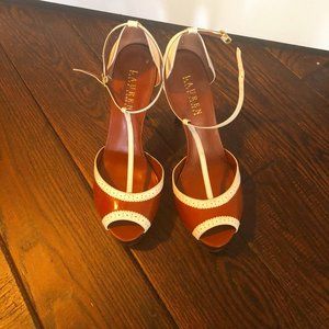 Open Toe High Heel T-Strap Shoes